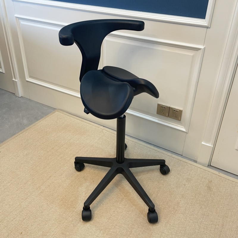 Leatherwork Tattoo - Ergonomic Split Saddle Stool Height Adjustable