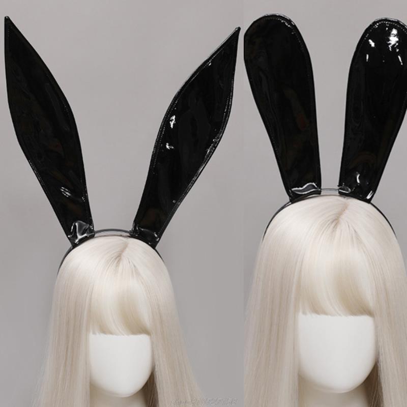 Leatherwork Pony - Leather Rabbit Ears Headband Handmade Sexy