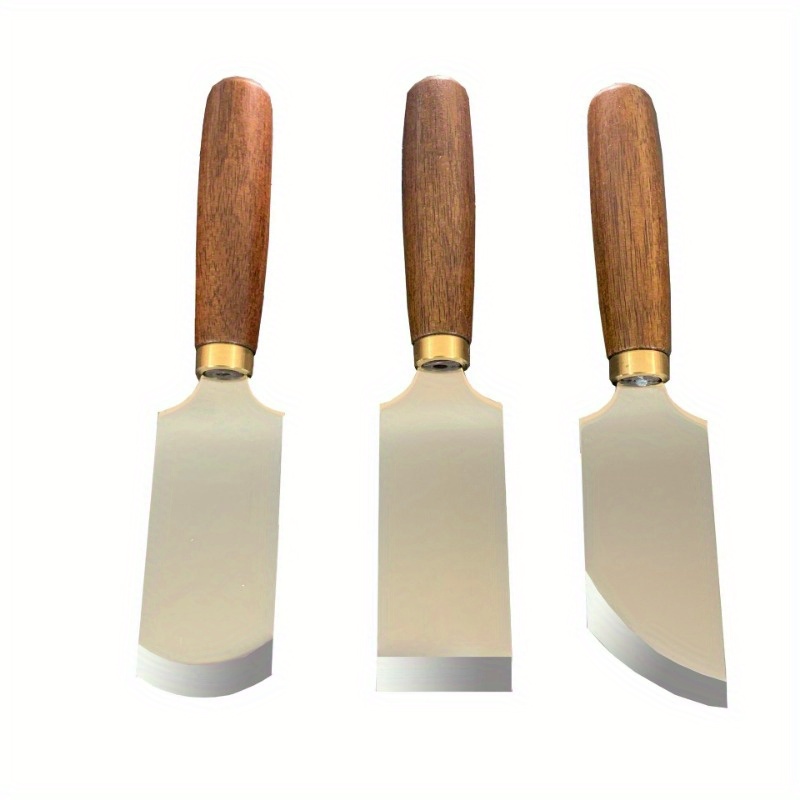 Round Knife Leatherwork - Flat Mouth/Oblique Mouth/round Mouth Sandalwood Leather