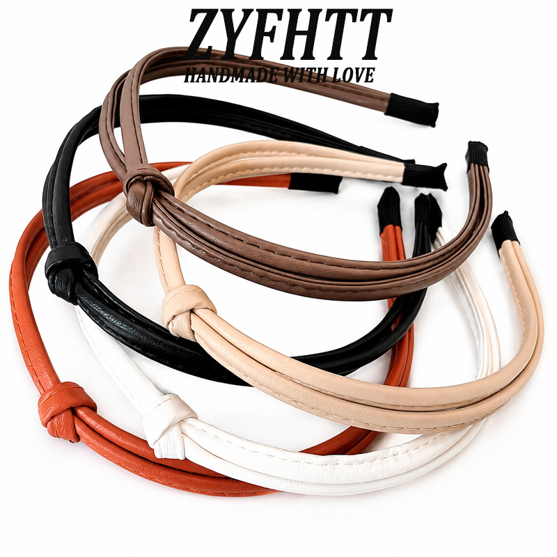 Leatherwork Pony - 1/5pcs ZYFHTT PU Leather Headband for