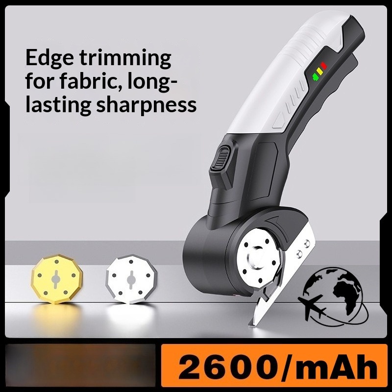 Round Knife Leatherwork - Cordless Electric Rotary Fabric Cutter Rechargeable