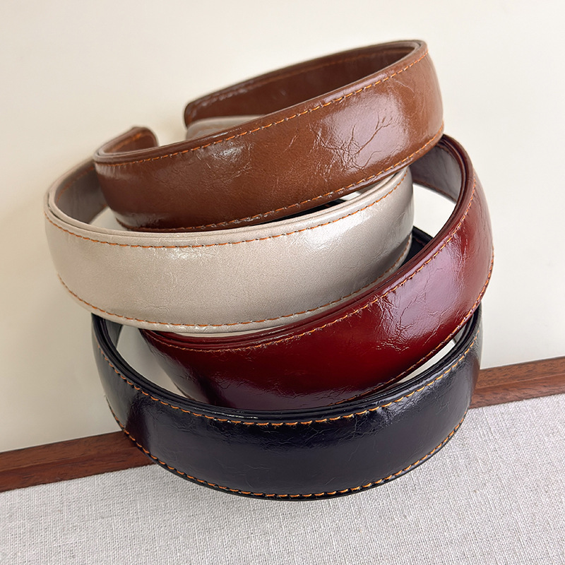 Leather Headbands Simple Solid - Leatherwork Pony recension och pris