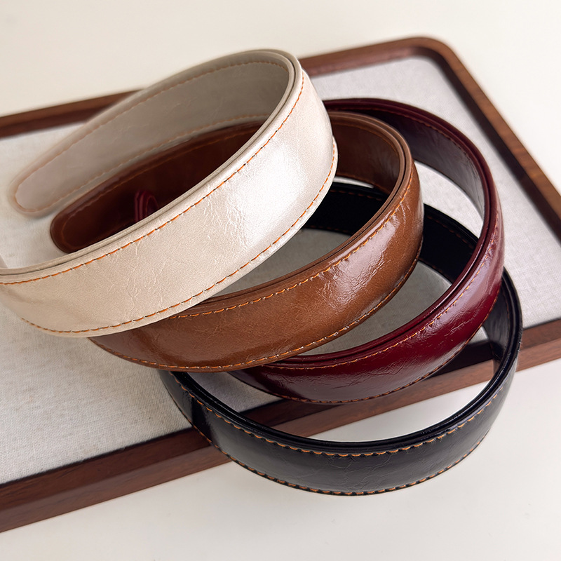 Leather Headbands Simple Solid - Leatherwork Pony recension och pris