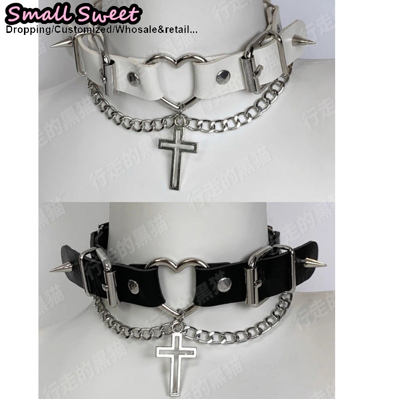Goth Hair Accessories Harajuku - Leatherwork Pony recension och pris