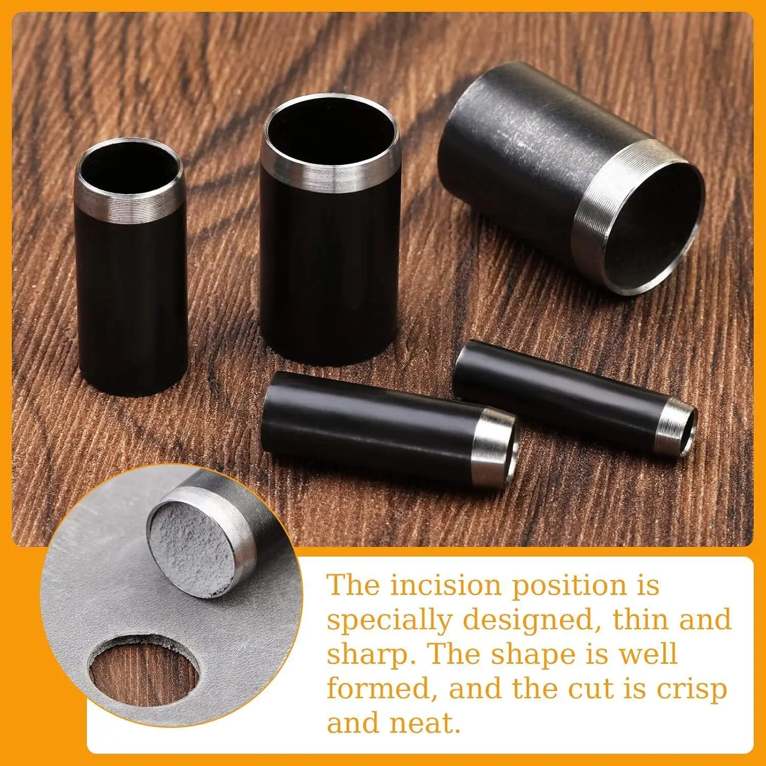 15Pcs Leather Circle Cutter To - Leatherwork Punching Tool recension och pris