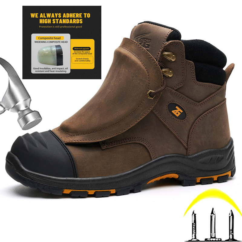 Genuine Leather Work Safety Bo - Leather Work Fabric recension och pris