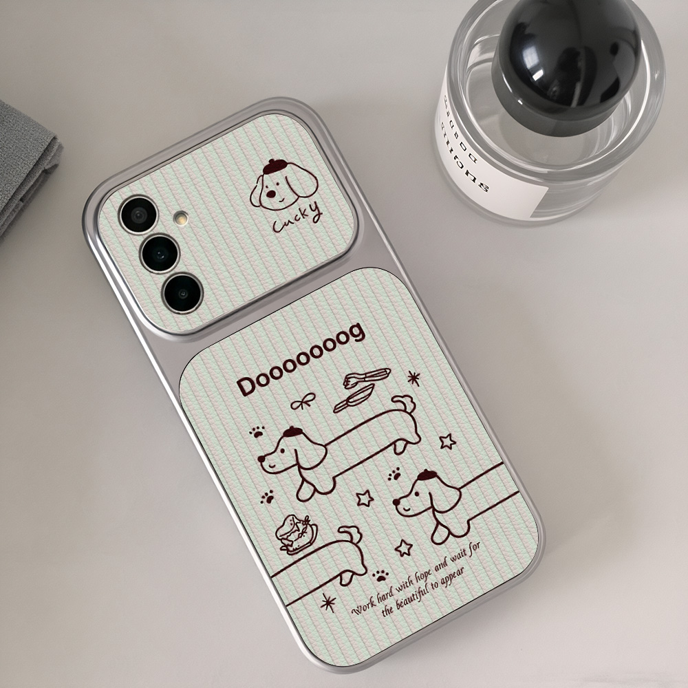 Cartoon Dachshund Phone Case F - Leatherwork Drawing recension och pris