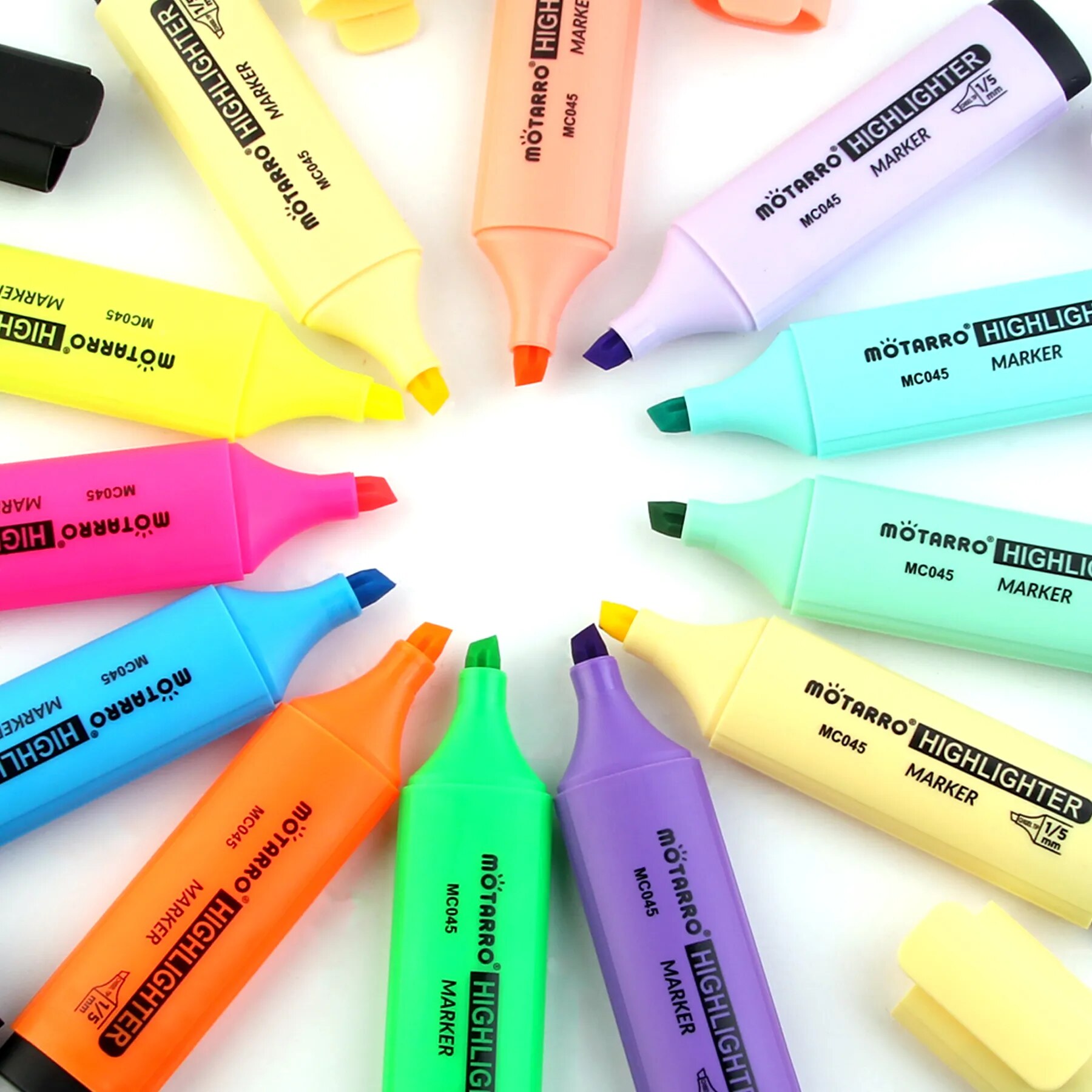 MOTARRO 12Pcs Pvc Box Markers  - Stabilo Marker Boss recension och pris