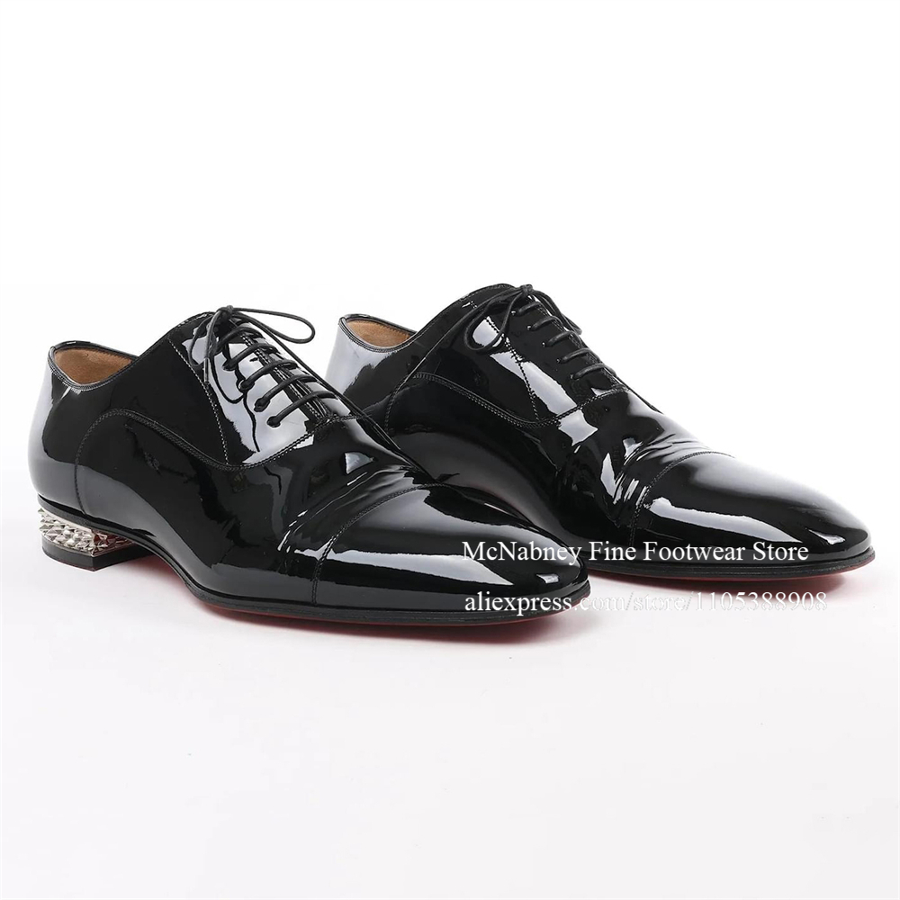 Patent Leather Oxford Shoes Bl - Leather Work Hat recension och pris