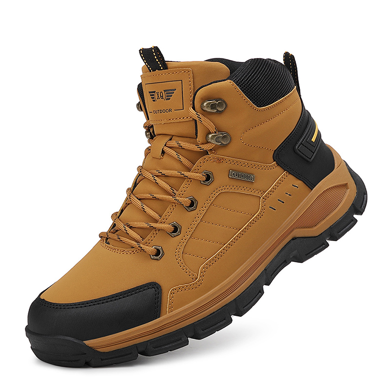 New Autumn Men's Boots Fashion - Leather Work Fabric recension och pris