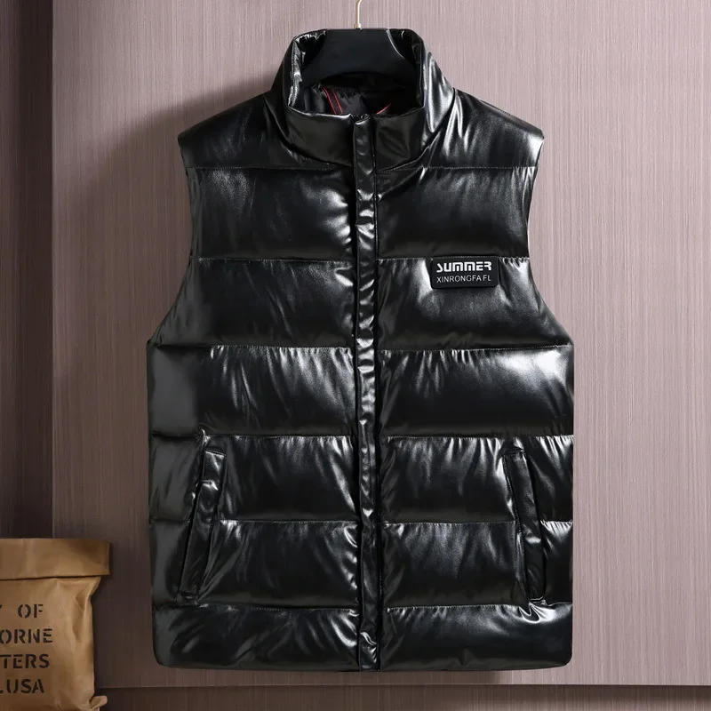 Plus Size Sleeveless Jackets M - Leather Work Vest For Men recension och pris