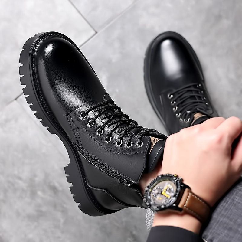 Men Classic Genuine Leather Bo - Leather Work Fabric recension och pris