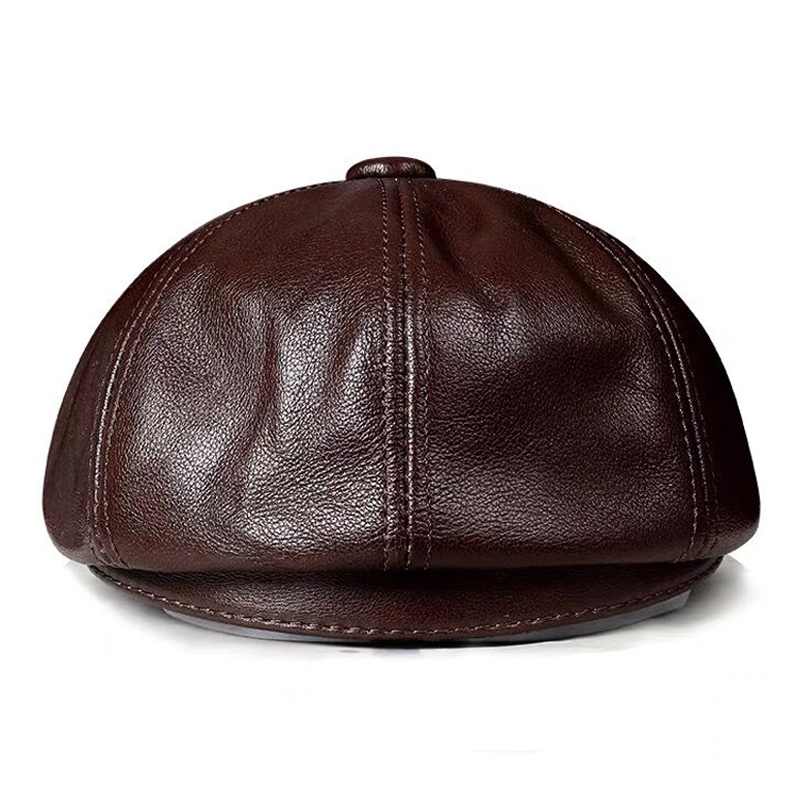 Spring New Genuine Leather Hat - Leather Work Hat recension och pris