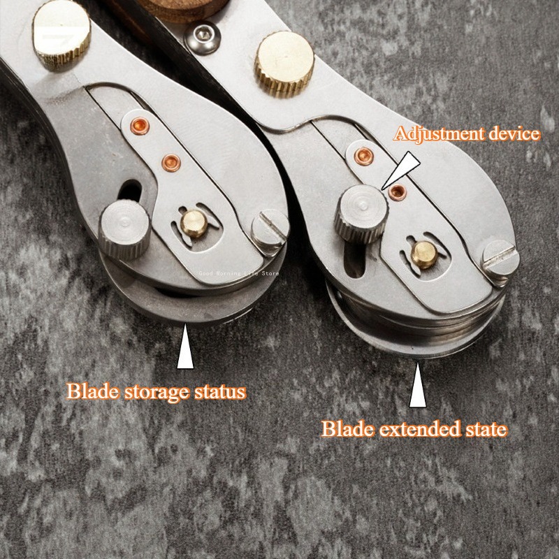 Small Metal Roller Knife Stain - Round Knife Leatherwork recension och pris