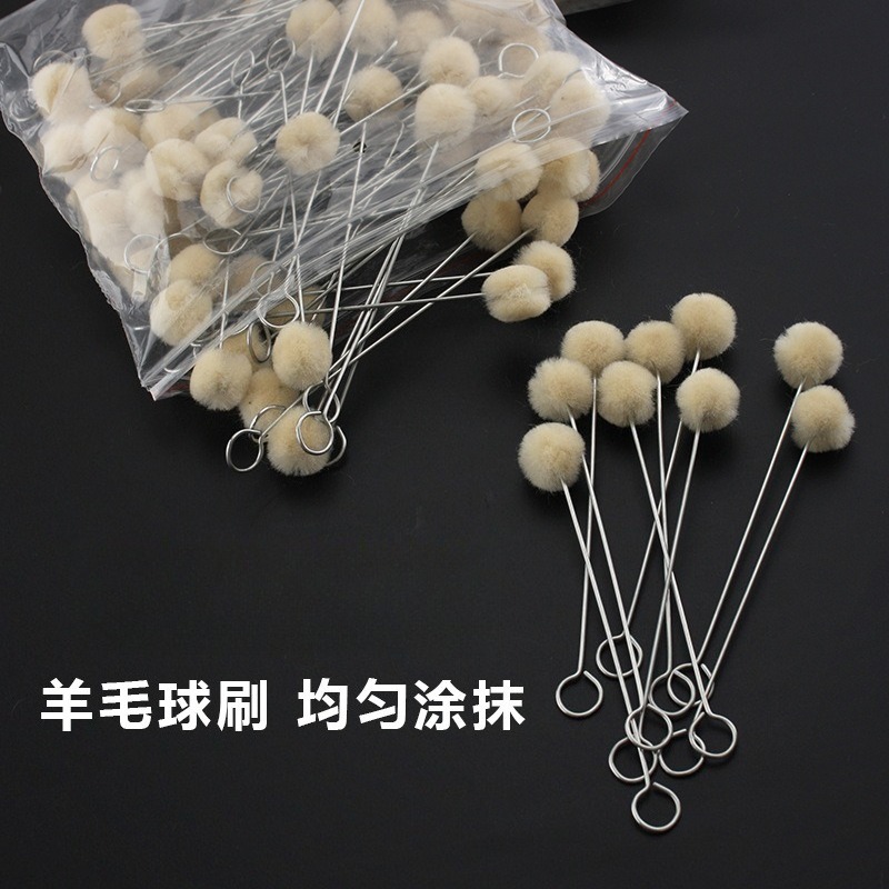 100pcsWool Ball, Dyed, Greased - Contact Cement Leather recension och pris