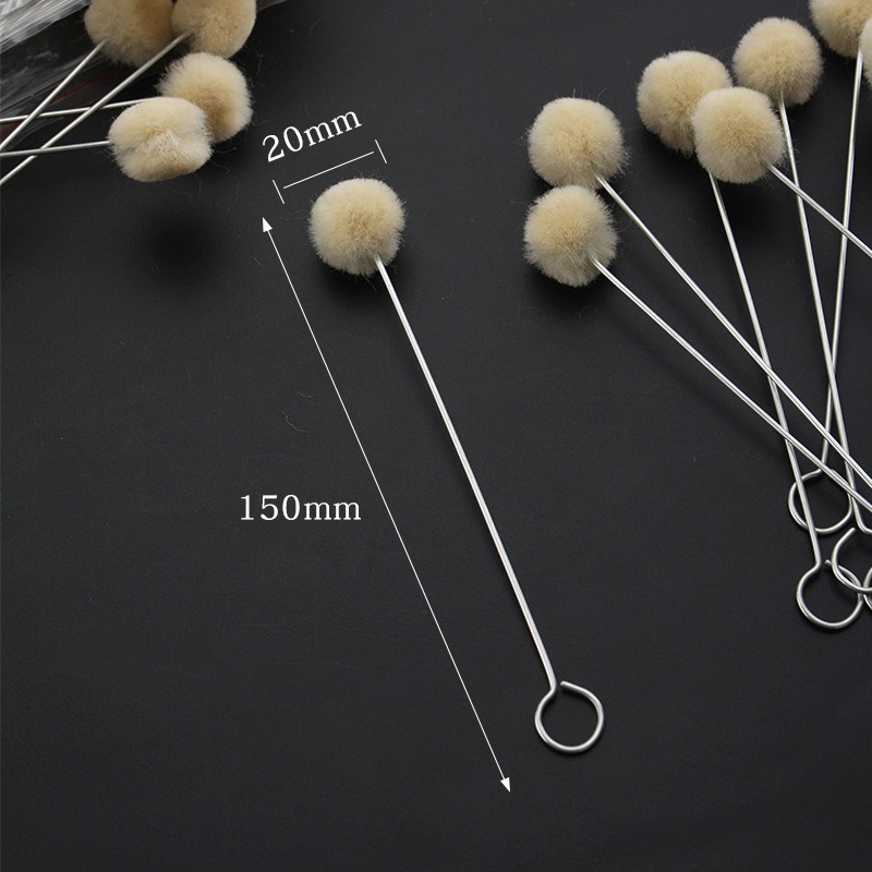100pcsWool Ball, Dyed, Greased - Contact Cement Leather recension och pris