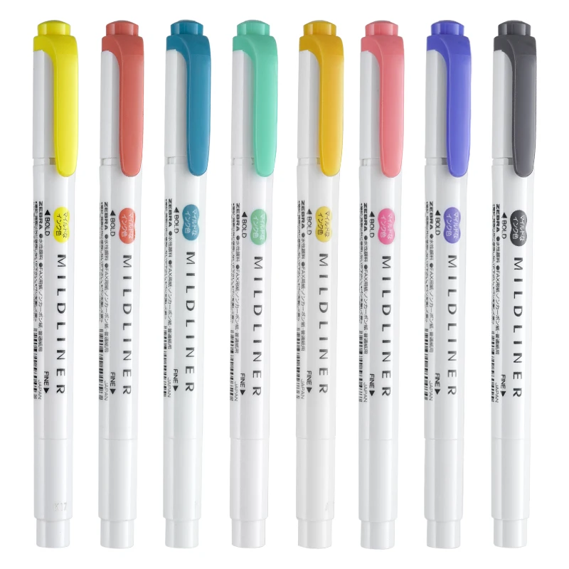 25 Colors Japan ZEBRA Mildline - Zebra Pen Mildliner recension och pris