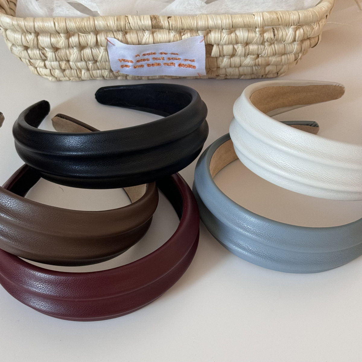 PU Leather Wide Headbands Hair - Leatherwork Pony recension och pris