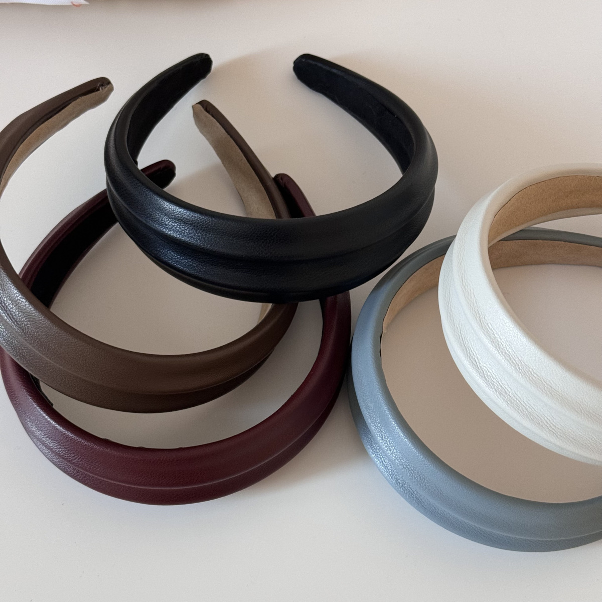 PU Leather Wide Headbands Hair - Leatherwork Pony recension och pris