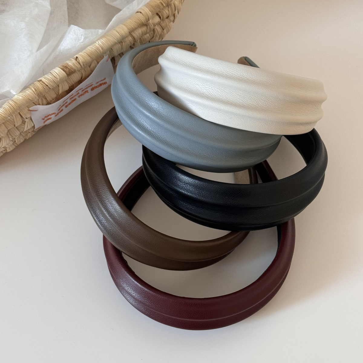 PU Leather Wide Headbands Hair - Leatherwork Pony recension och pris
