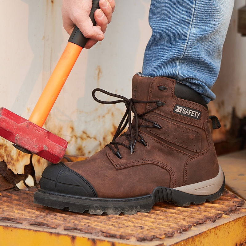 Cowhide Work Boots Genuine Lea - Leather Work Fabric recension och pris