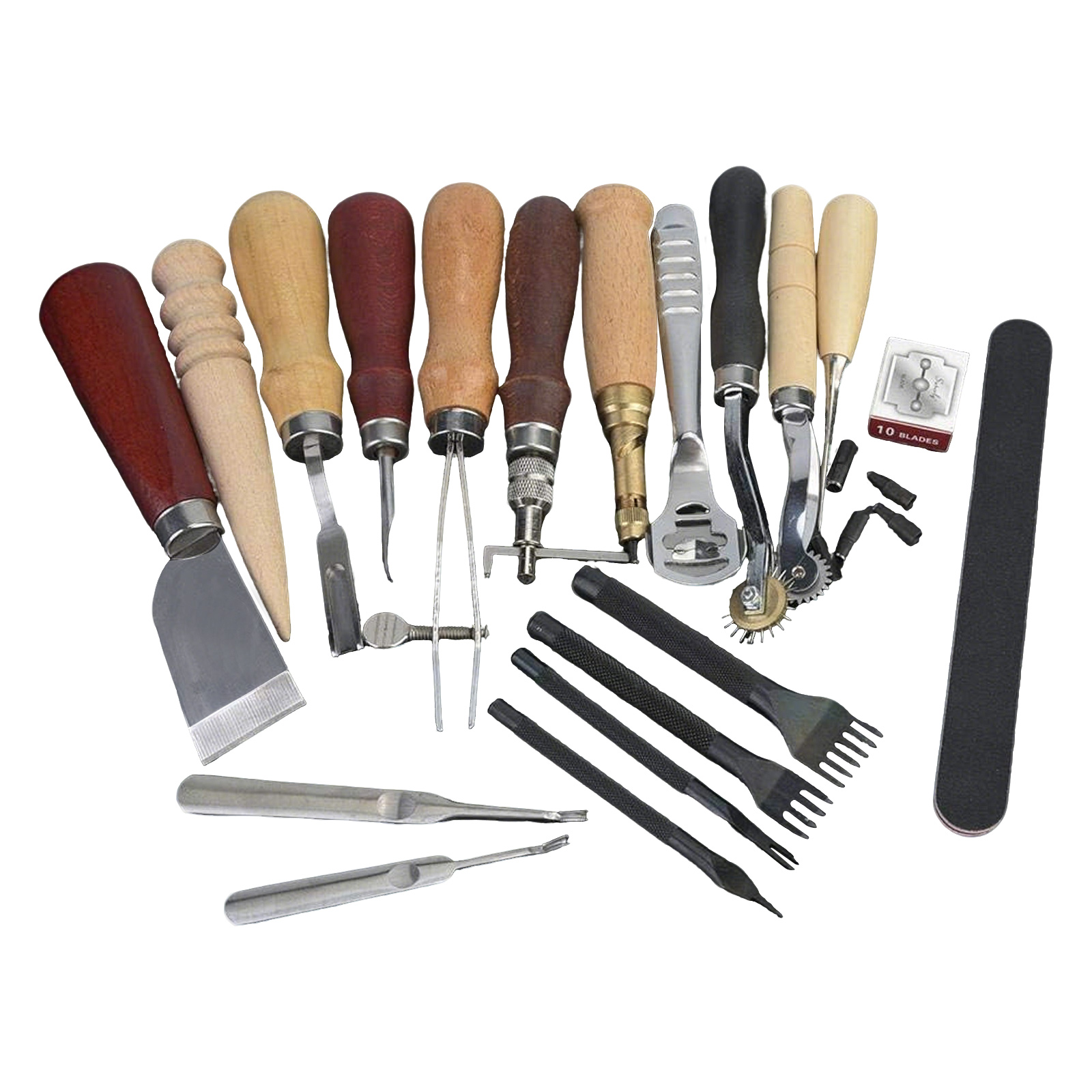 Leather Tools, 19 Pcs Leather  - Leatherwork Punching Tool recension och pris