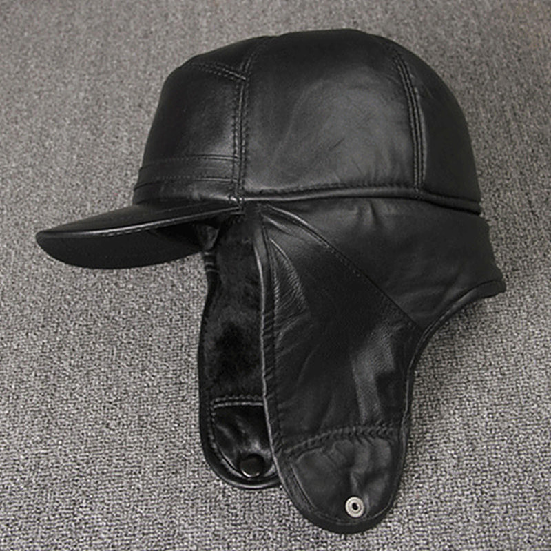 Genuine Leather caps Winter Wa - Leather Work Hat recension och pris