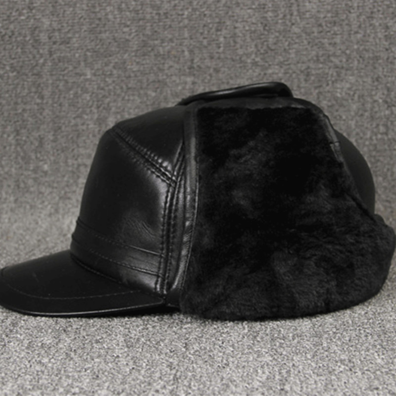 Genuine Leather caps Winter Wa - Leather Work Hat recension och pris